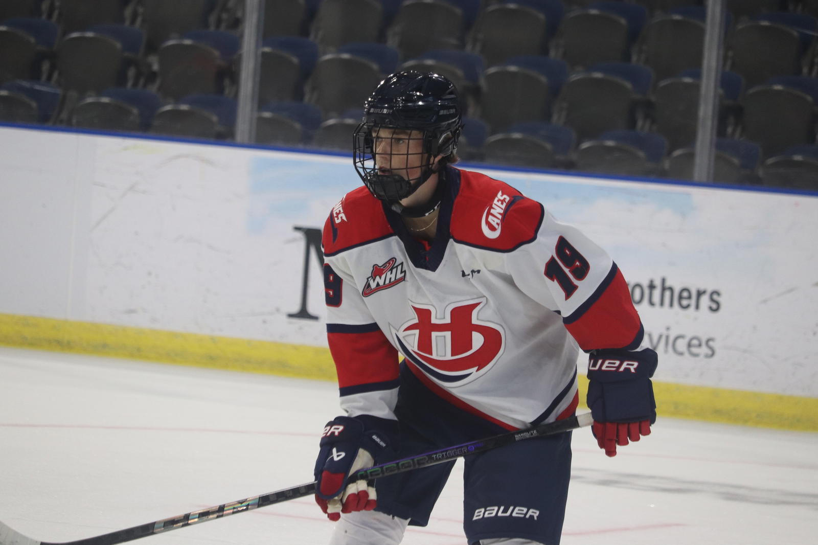 Photo by Nathan Reiter. Cohen Pentney (pictured) is one of several 16-year-old players vying for a full time roster spot with the Hurricanes this season.