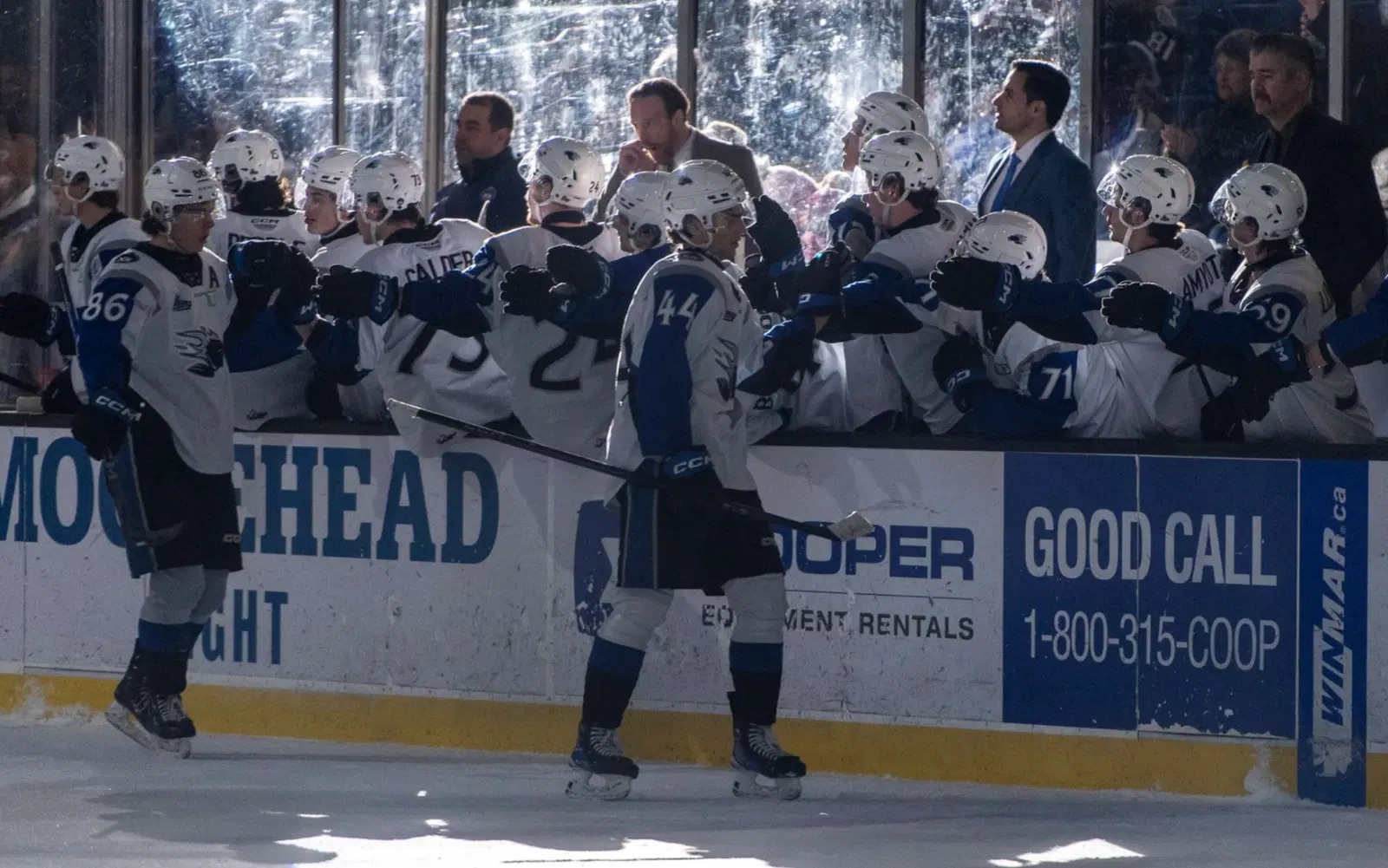 The Saint John Sea Dogs will have to continue with their previous look to start the 2025-26 season due to supplier issues from new manufacturer Under Armour. (Photo: Michael Hawkins)