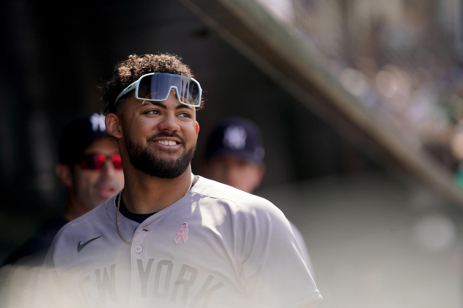 New York Yankees outfielder Jasson Dominguez. Credit:&nbsp;Cary Edmondson-Imagn Images.