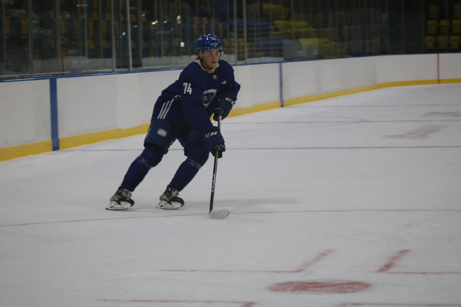 Anthony Romani of the Vancouver Canucks (Photo credit: Rubyia Ghumman/The Hockey News)