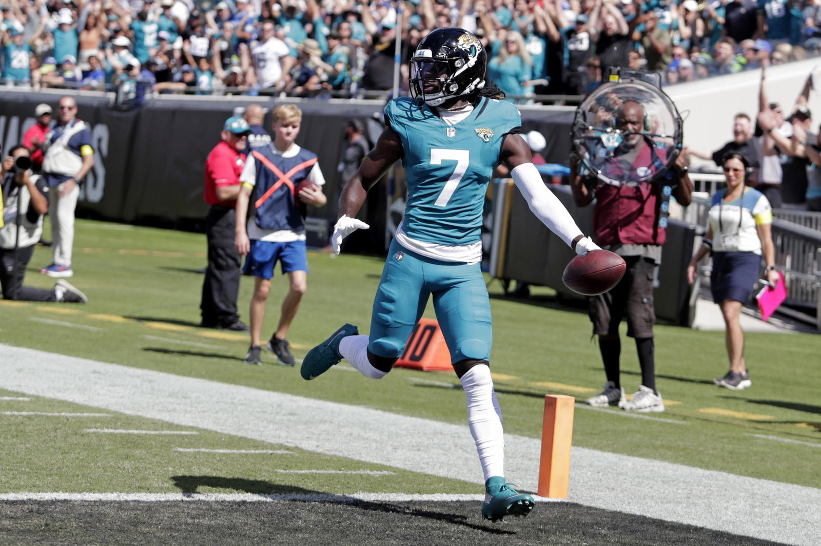 Jacksonville Jaguars receiver Brian Thomas Jr. Credit:&nbsp;Travis Register-Imagn Images.