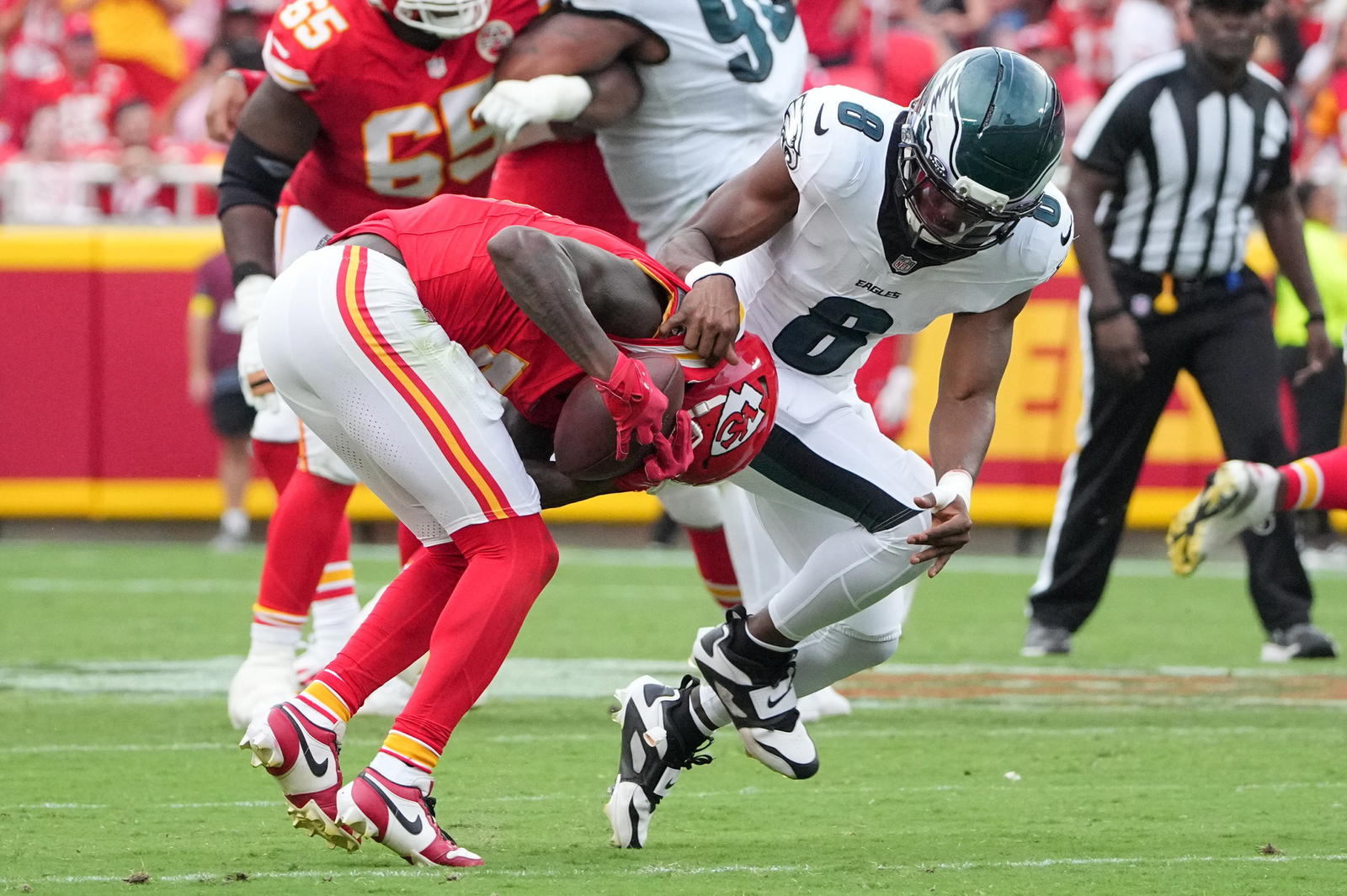Philadelphia Eagles cornerback Adoree' Jackson. Credit: Denny Medley-Imagn Images.