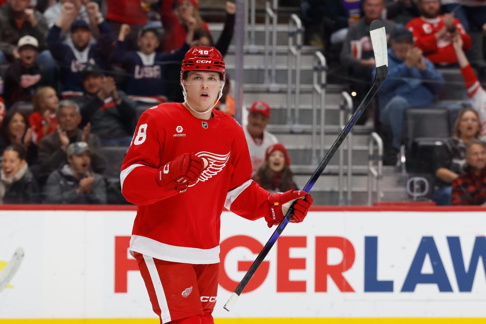 Red Wings' Jonatan Berggren Silences Trade Talks With Timely Hot Streak