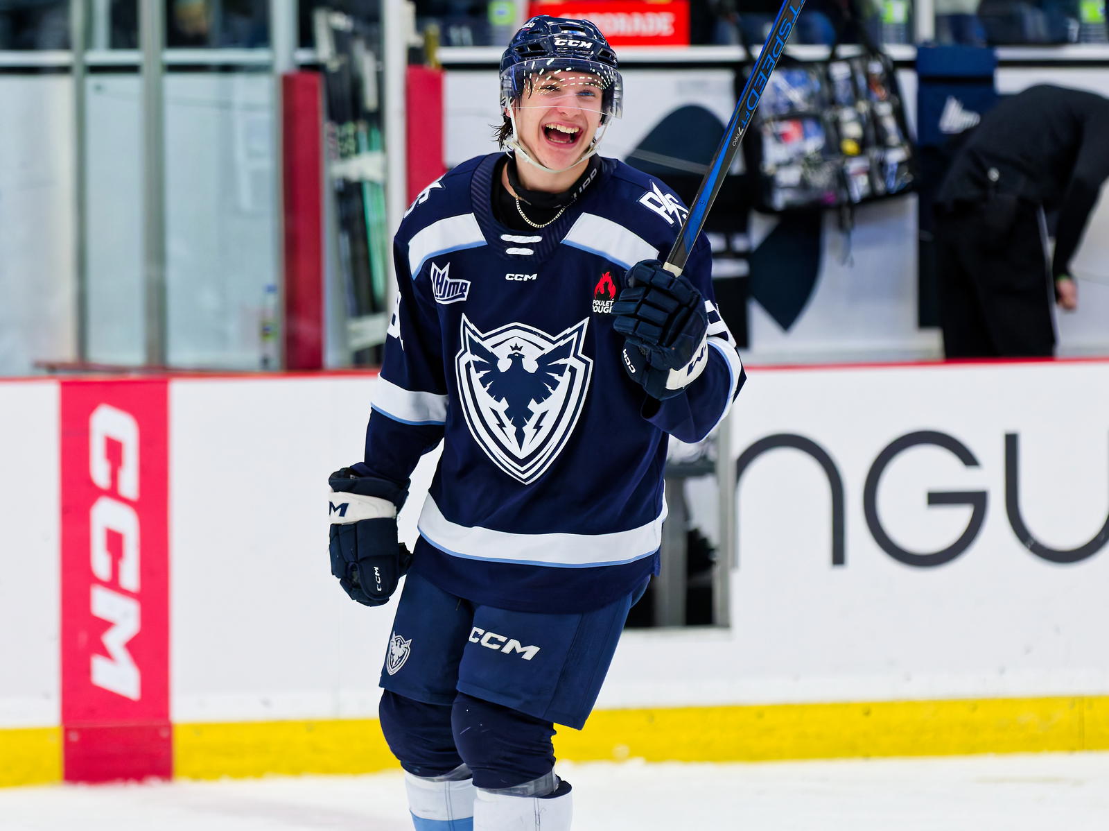Thomas Rousseau with the Sherbrooke Phoenix (Photo: Vincent L'Rousseau)