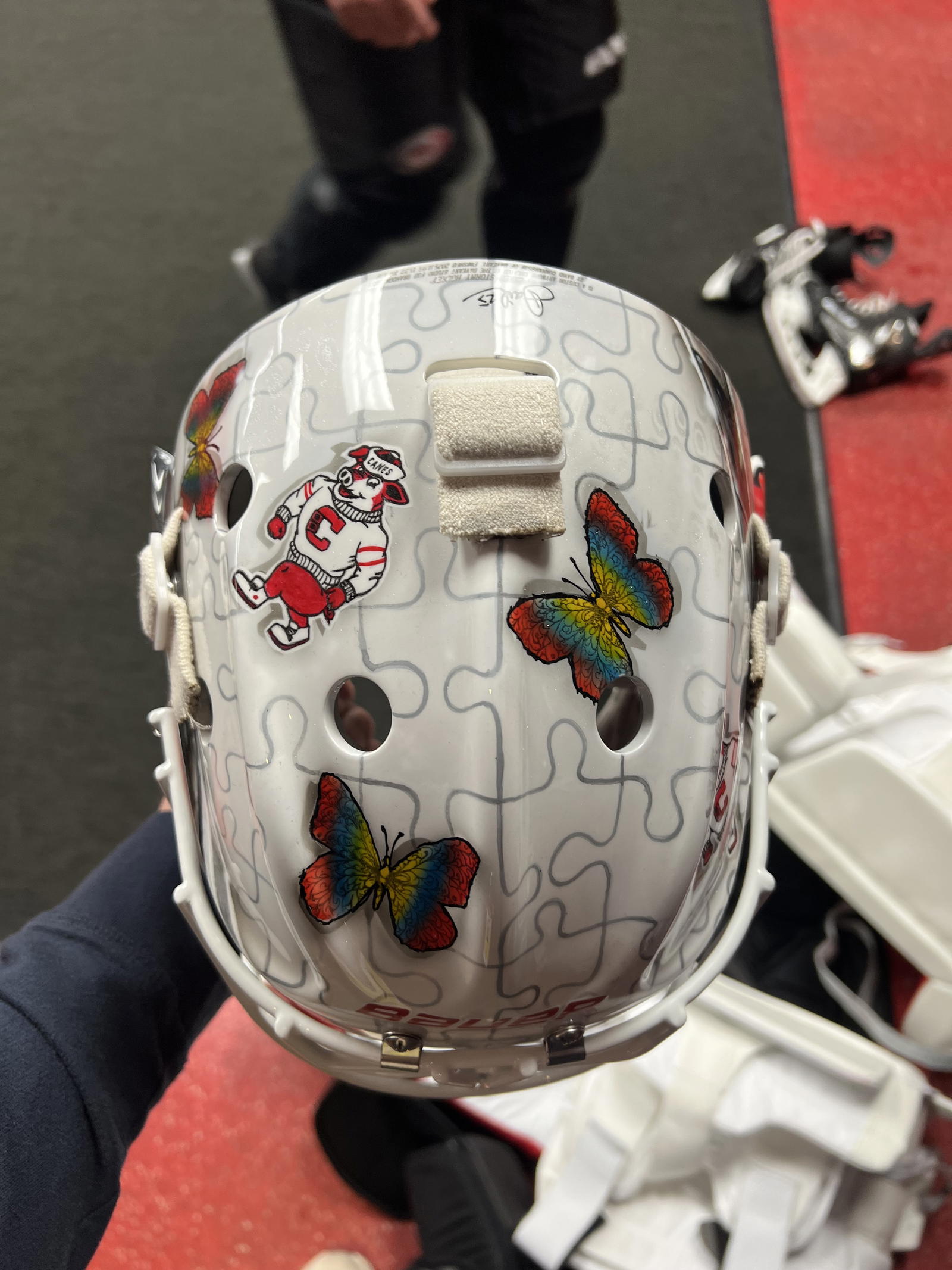 Brandon Bussi's new helmet