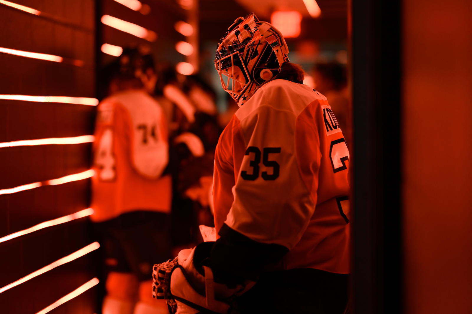 The Flyers haven't given up on Aleksei Kolosov just yet. (Photo: Kyle Ross, Imagn Images)