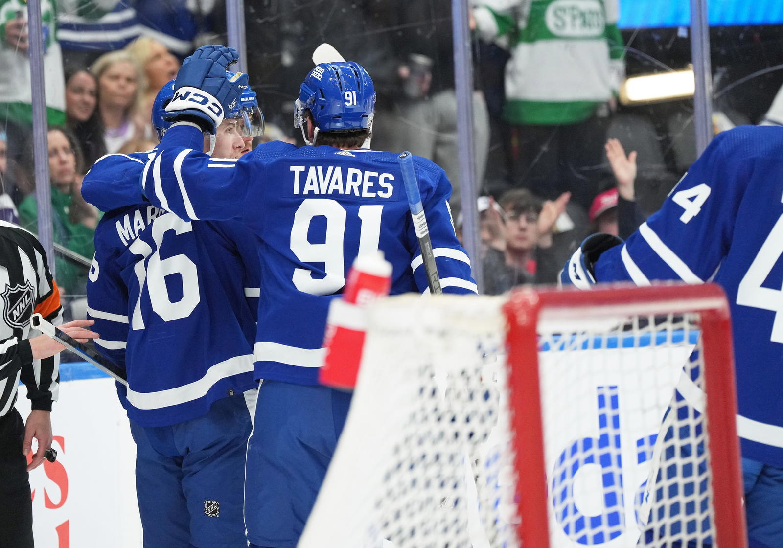 Mitch Marner and John Tavares (Nick Turchiaro-Imagn Images)