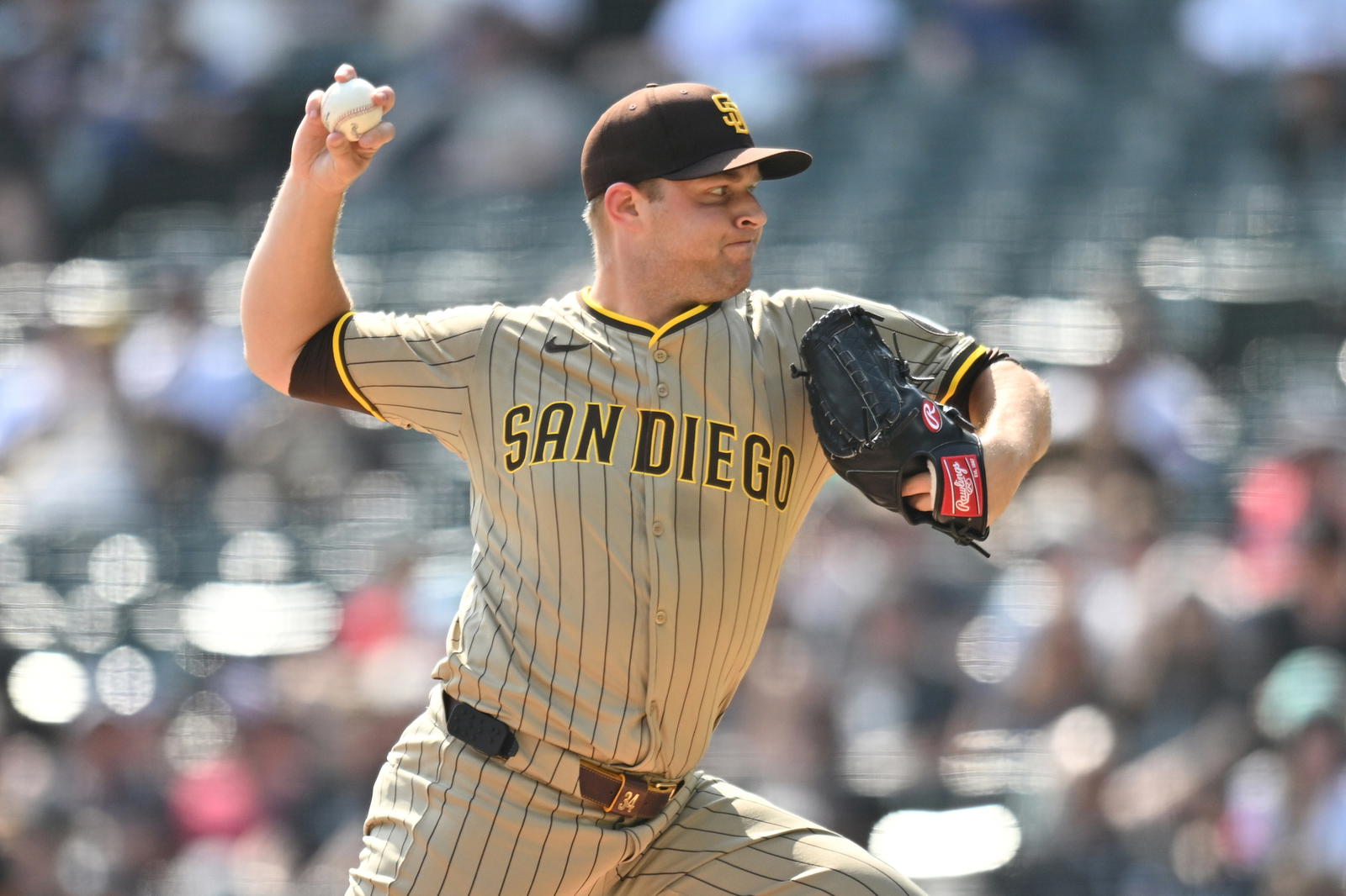 San Diego Padres pitcher Michael King. Credit:&nbsp;Patrick Gorski-Imagn Images.
