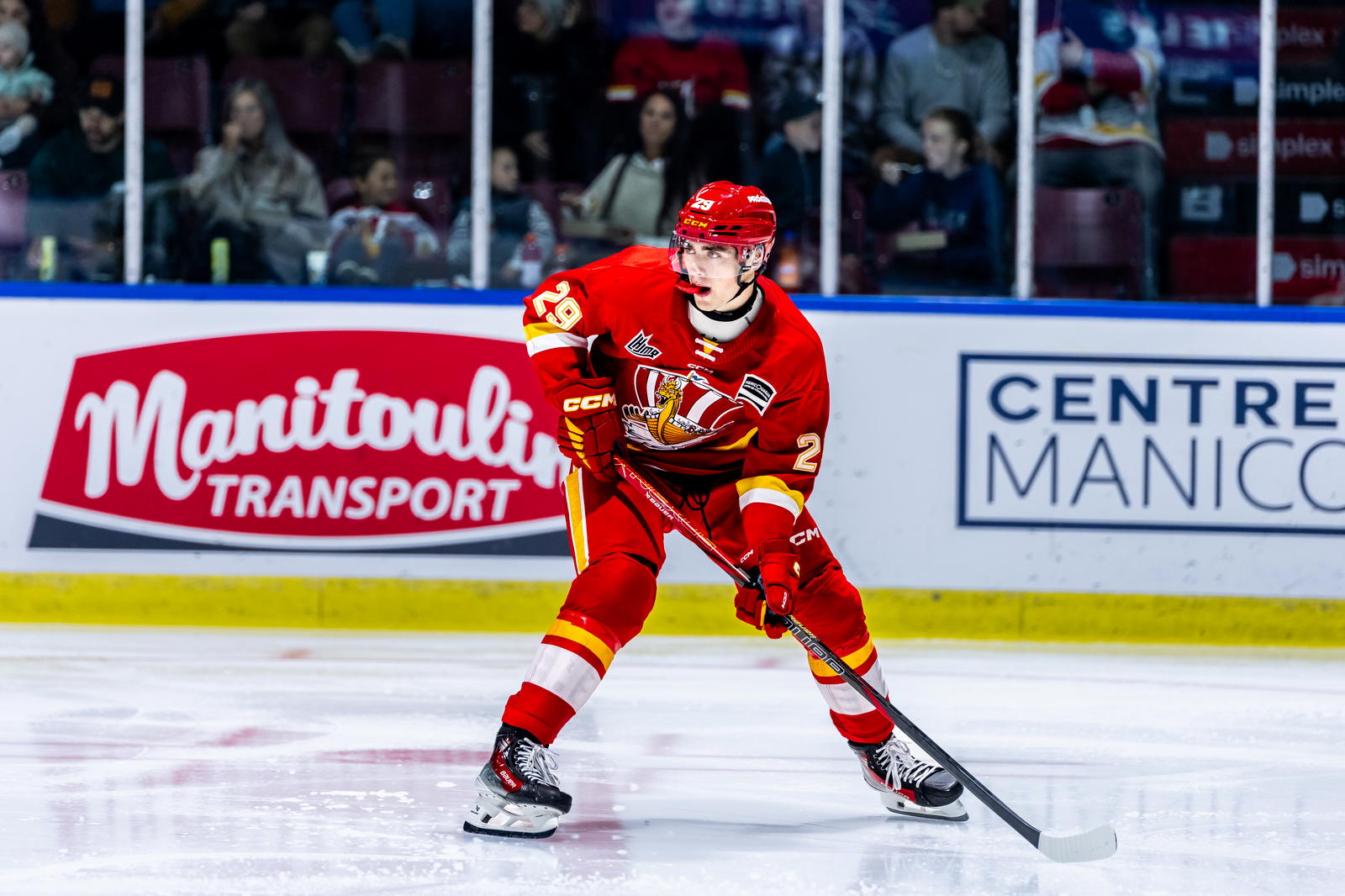 Oliver Samson with the Baie-Comeau Drakkar. (Photo: Baie-Comeau Drakkar)