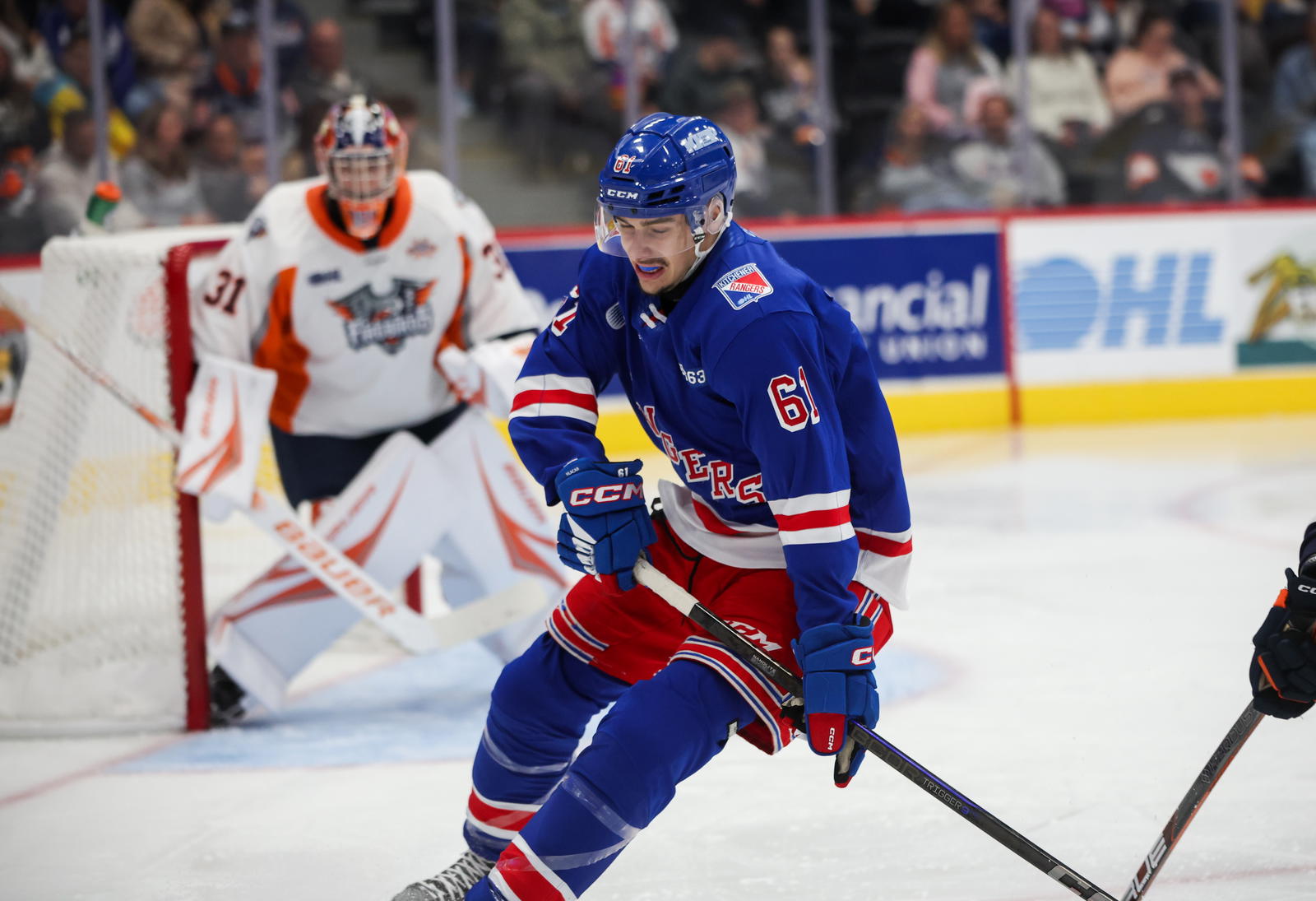 Kitchener Rangers forward Matthew Hlacar. Photo credit: Natalie Shaver/OHL Images