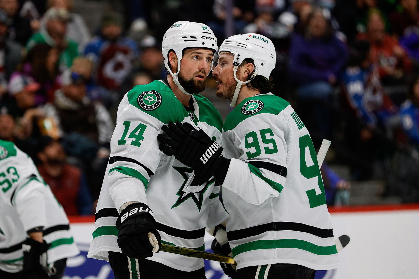 Jamie Benn and Matt Duchene (Isaiah J. Downing-Imagn Images)
