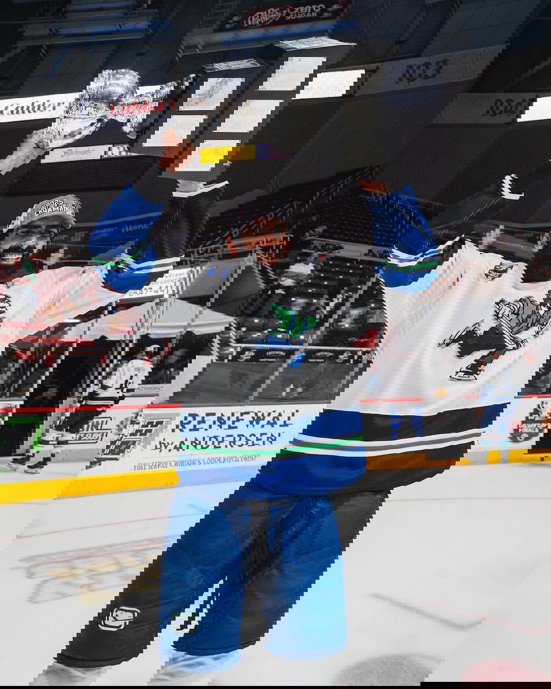 Jujhar Khaira of the Abbotsford Canucks (Photo Credit: @abbycanucks on "X")