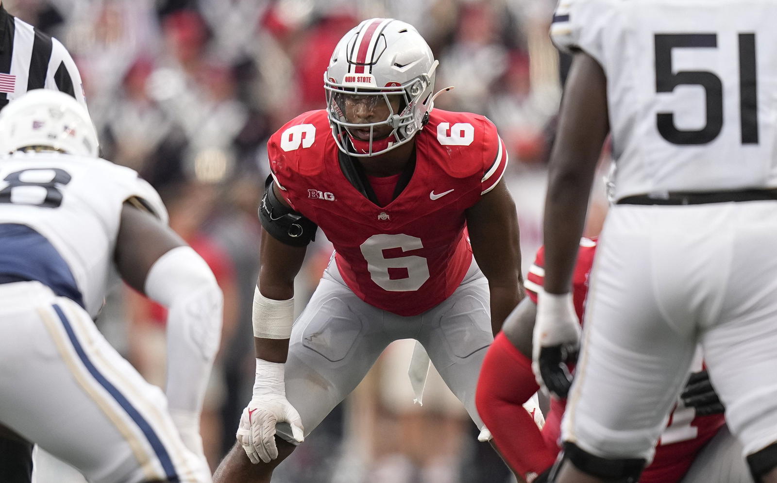 Ohio State Buckeyes linebacker Sonny Styles. Credit: Adam Cairns/Columbus Dispatch / USA TODAY NETWORK via Imagn Images.