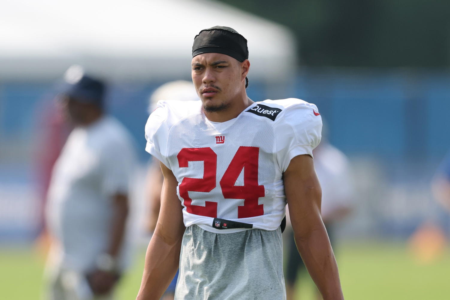 New York Giants safety Dane Belton. Credit:&nbsp;Vincent Carchietta-Imagn Images.