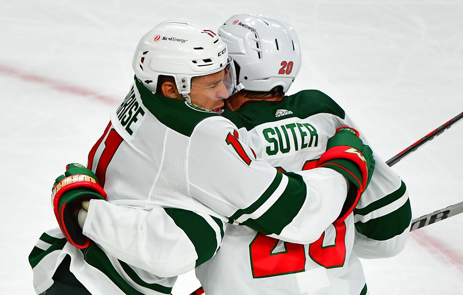 Zach Parise and Ryan Suter (Ron Chenoy-Imagn Images)